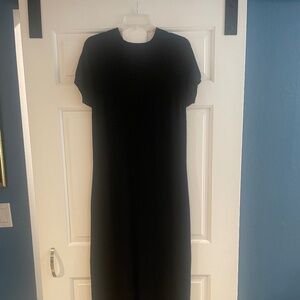 J. Jill Black Cashmere Sweater Maxi Dress Sz Small